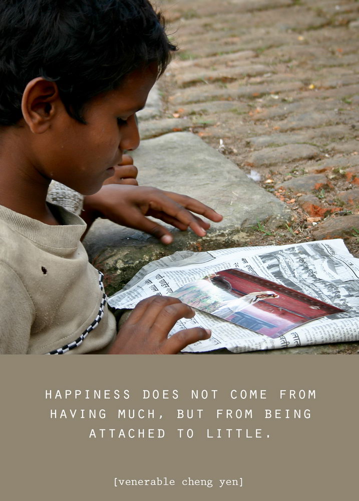 Happiness does not come