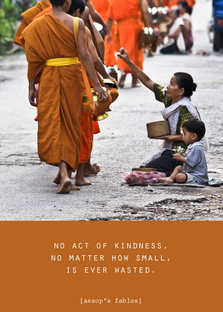 No act of kindness